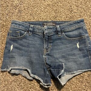Guess Women's Distressed Blue Jean Shorts